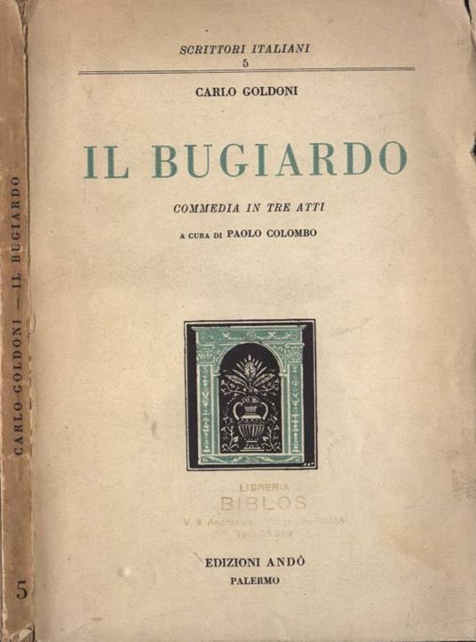 Il bugiardo - Carlo Goldoni - copertina