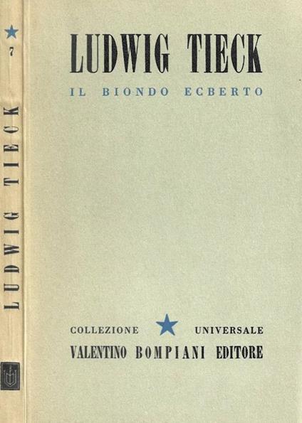 Il biondo Ecberto - Ludwig Tieck - copertina