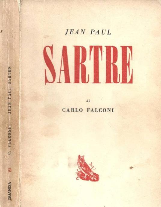 Jean Paul Sartre - Carlo Falconi - copertina