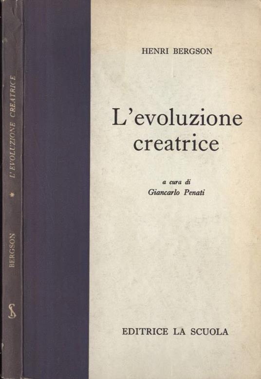 L' evoluzione creatrice - Henri Bergson - copertina