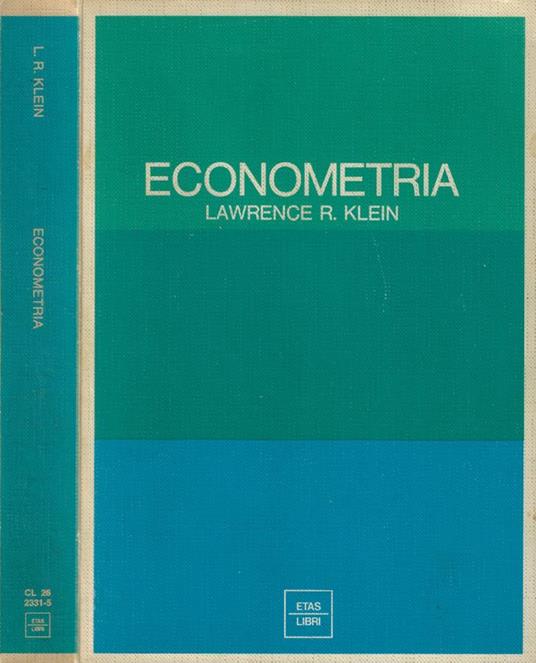 Econometria - Lawrence R. Klein - copertina