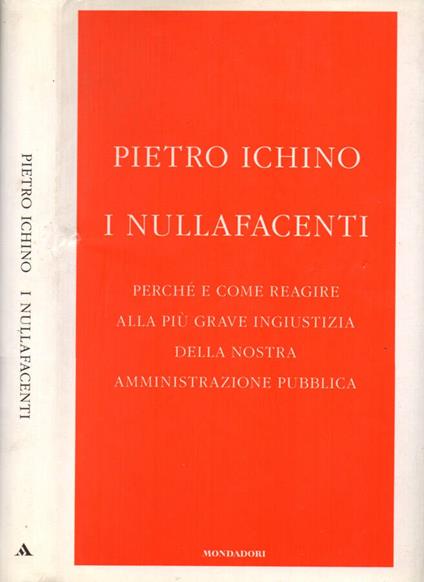 I nullafacenti - Pietro Ichino - copertina