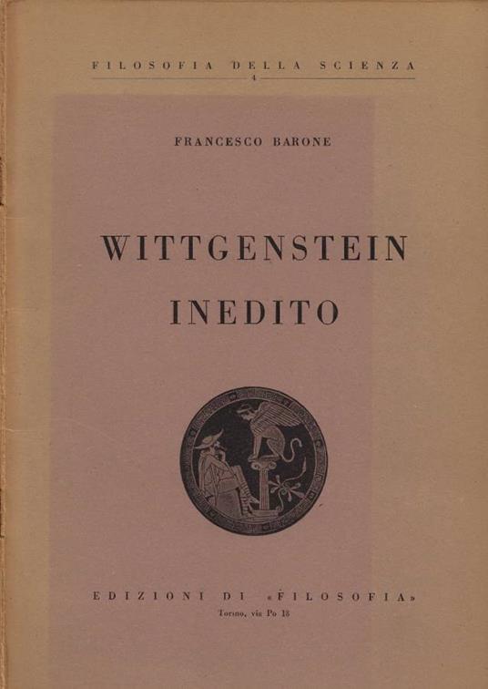 Wittgenstein inedito - Francesco Barone - copertina