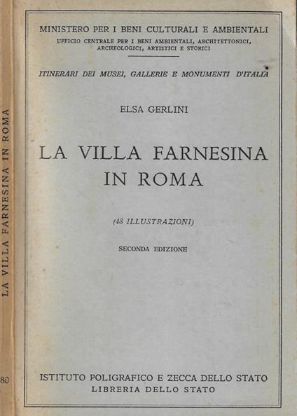 La villa Farnesina in Roma - Elsa Gerlini - copertina