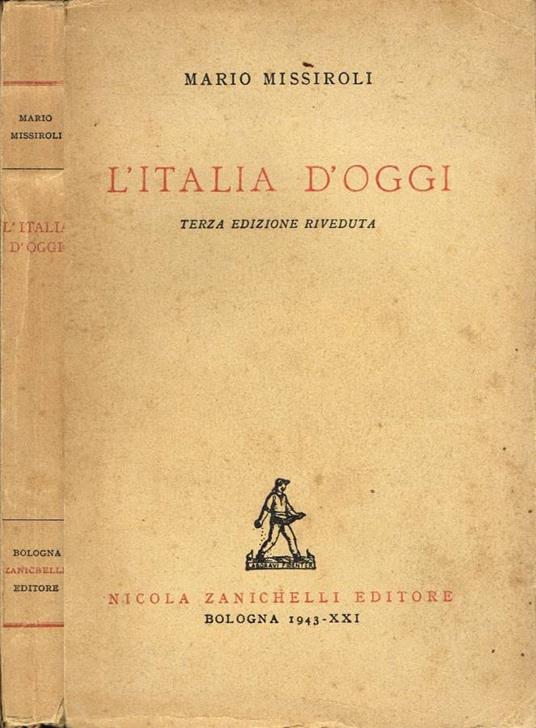 L' Italia d'oggi - Mario Missiroli - copertina