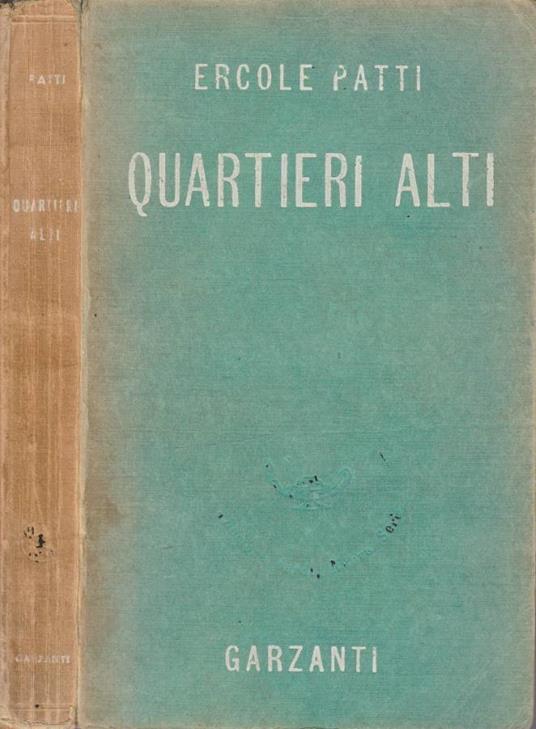 Quartieri alti - Ercole Patti - copertina