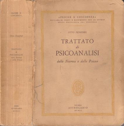 Trattato di psicoanalisi - Otto Fenichel - copertina