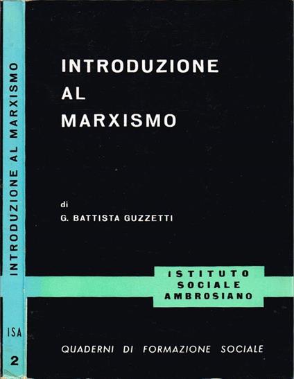 Introduzione al marxismo - G. Battista Guzzetti - copertina