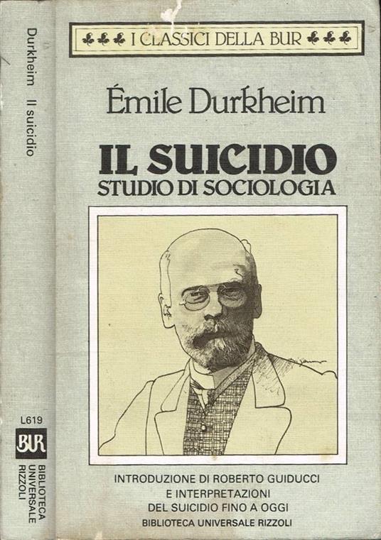 Il suicidio - Émile Durkheim - copertina