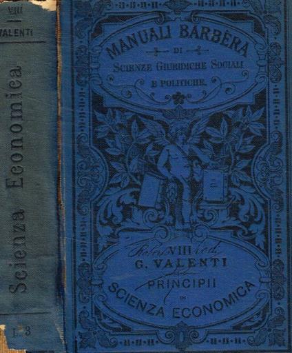 Principii di scienza economica - Ghino Valenti - copertina