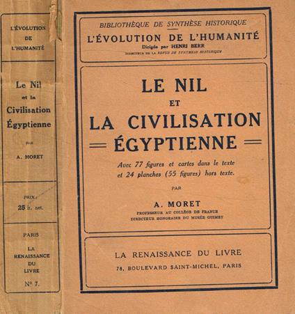 Le Nil et la civilisation égyptienne - copertina