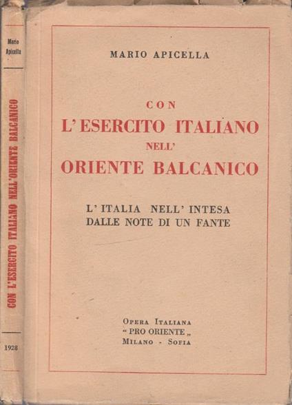 Con l'esercito italiano nell'Oriente Balcanico - copertina