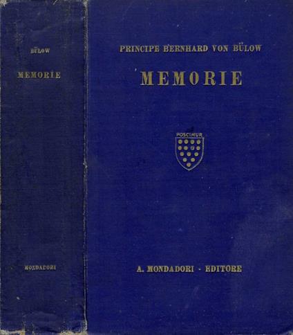 Memorie - Bernhard von Bülow - copertina