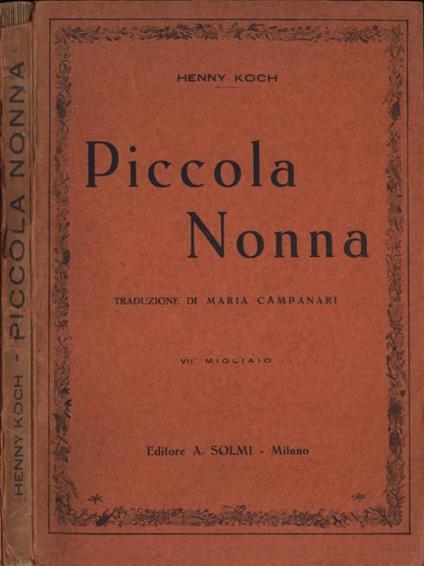 Piccola nonna - Henny Koch - copertina