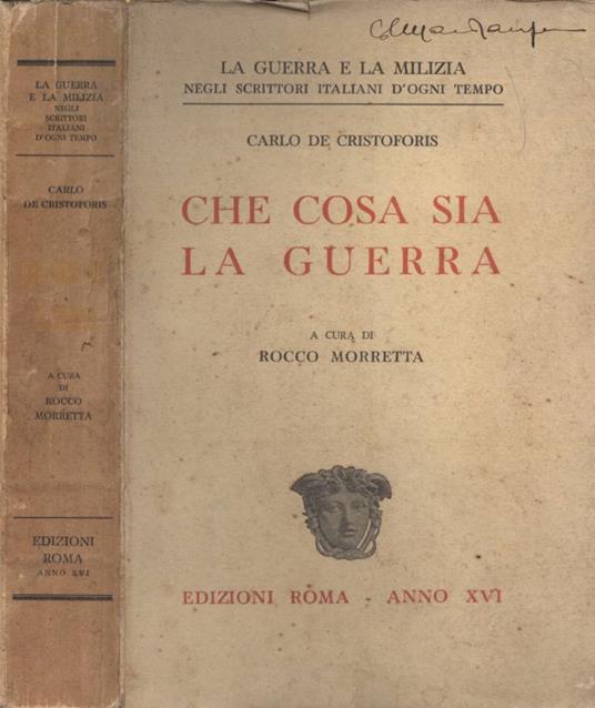 Che cosa sia la guerra - Carlo De Cristoforis - copertina