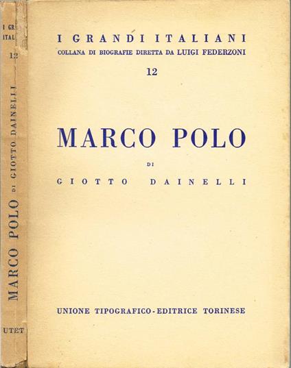 Marco Polo - Giotto Dainelli - copertina