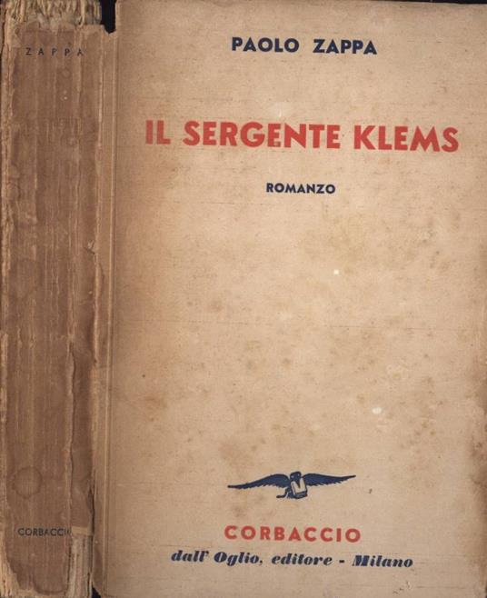 Il sergente Klems - Paolo Zappa - copertina