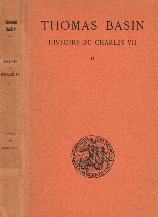 Histoire de Charles VII, tome II - copertina