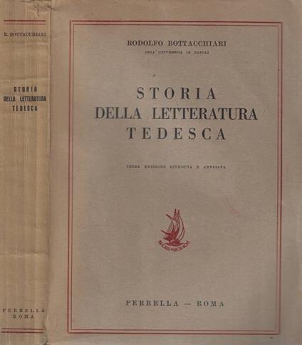 Storia della letteratura tedesca - Rodolfo Bottacchiari - copertina