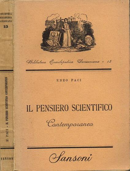 Il pensiero scientifico contemporaneo - Enzo Paci - copertina