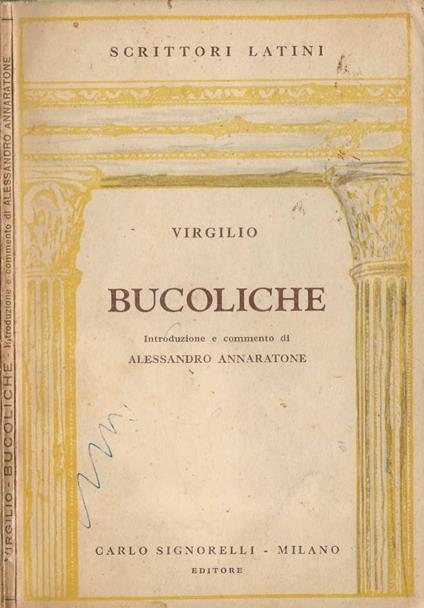 Bucoliche - Publio Virgilio Marone - copertina