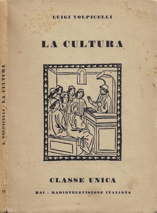 La cultura - Luigi Volpicelli - copertina