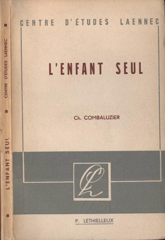 L' enfante seul - copertina