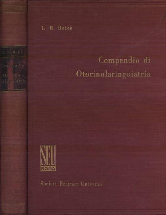 Compendio di otorinolaringoiatria - Lawrence R. Boies - copertina