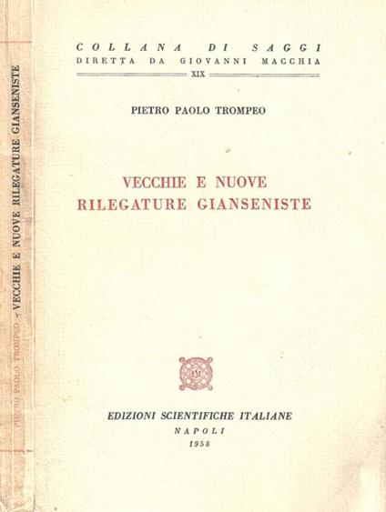 Vecchie e nuove rilegature gianseniste - P. Paolo Trompeo - copertina