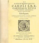 Vita e opere di Carlo, arcivescovo di Milano, cardinale di S.Prassede