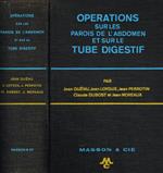 Operations sur les parois de l'abdomen et sur le tube digestif