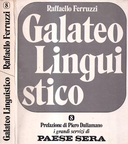 Galateo linguistico - Raffaello Ferruzzi - copertina