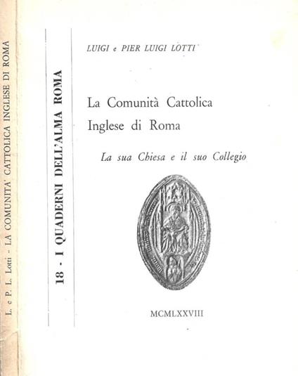 La Comunità Cattolica Inglese di Roma - copertina