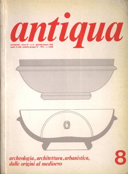 Antiqua Anno III n. 8 - copertina