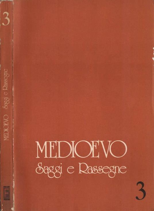 Medioevo. Saggi e rassegne 3 - copertina