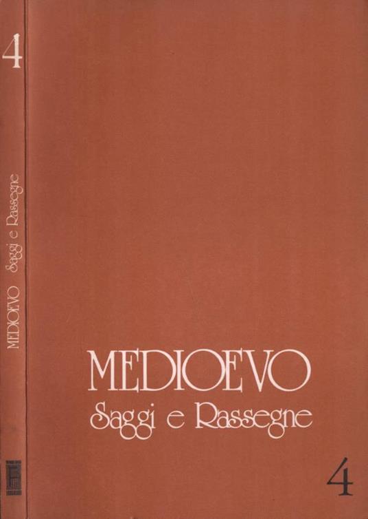 Medioevo. Saggi e rassegne 4 - copertina