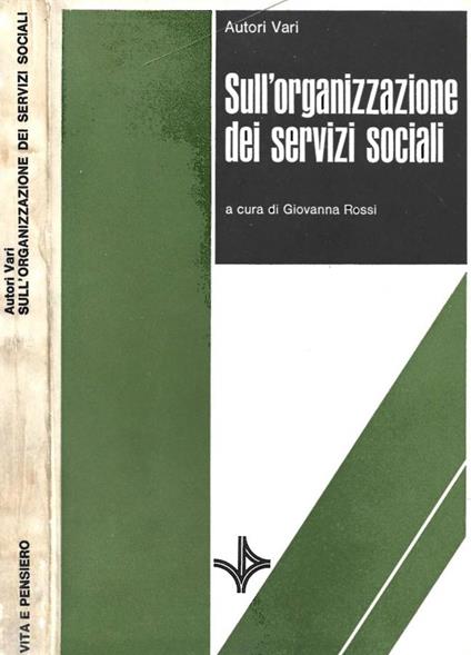 Sull'organizzazione dei servizi sociali - copertina