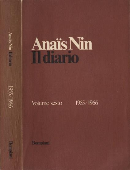 Il diario Volume sesto - Nin Anaïs - copertina