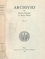 Archivio della Società Romana di Storia Patria. Vol. 107