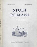 Studi Romani. N. 3-4, Luglio-Dicembre 1986
