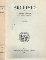 Archivio della Società Romana di Storia Patria. Vol. 109