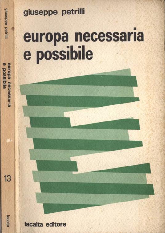 Europa necessaria e possibile - Giuseppe Petrilli - copertina