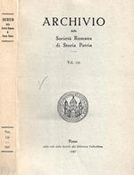 Archivio della Società Romana di Storia Patria. Vol. 110