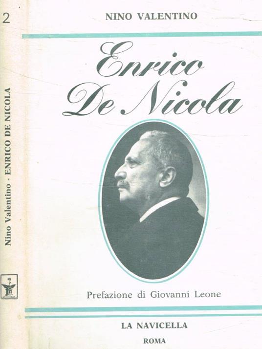 Enrico De Nicola - Nino Valentino - copertina