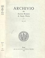 Archivio della Società Romana di Storia Patria. Vol. 117