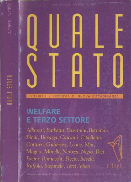 Quale stato n. 4 1996 e n. 1 1997 - copertina