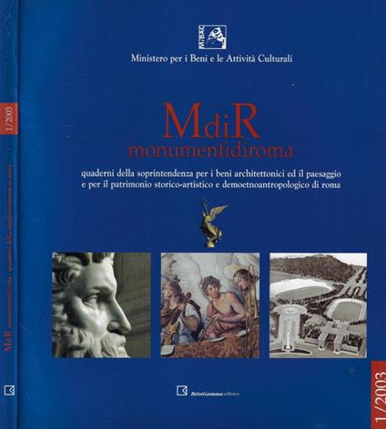 MdiR Monumentidiroma N. 1 Anno 2003 - copertina