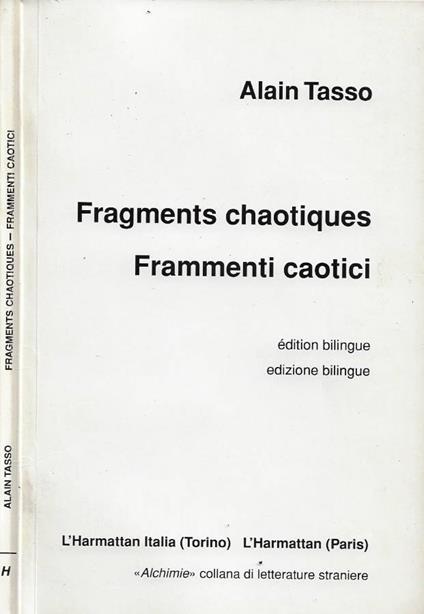 Fragments chaotiques / Frammenti caotici - copertina