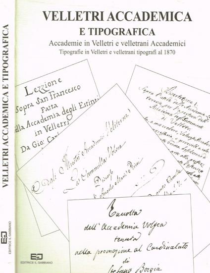 Velletri accademica e tipografica - copertina