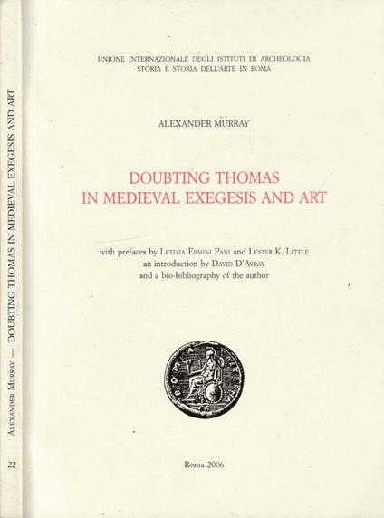 Doubting Thomas in medieval exegesis and art - copertina